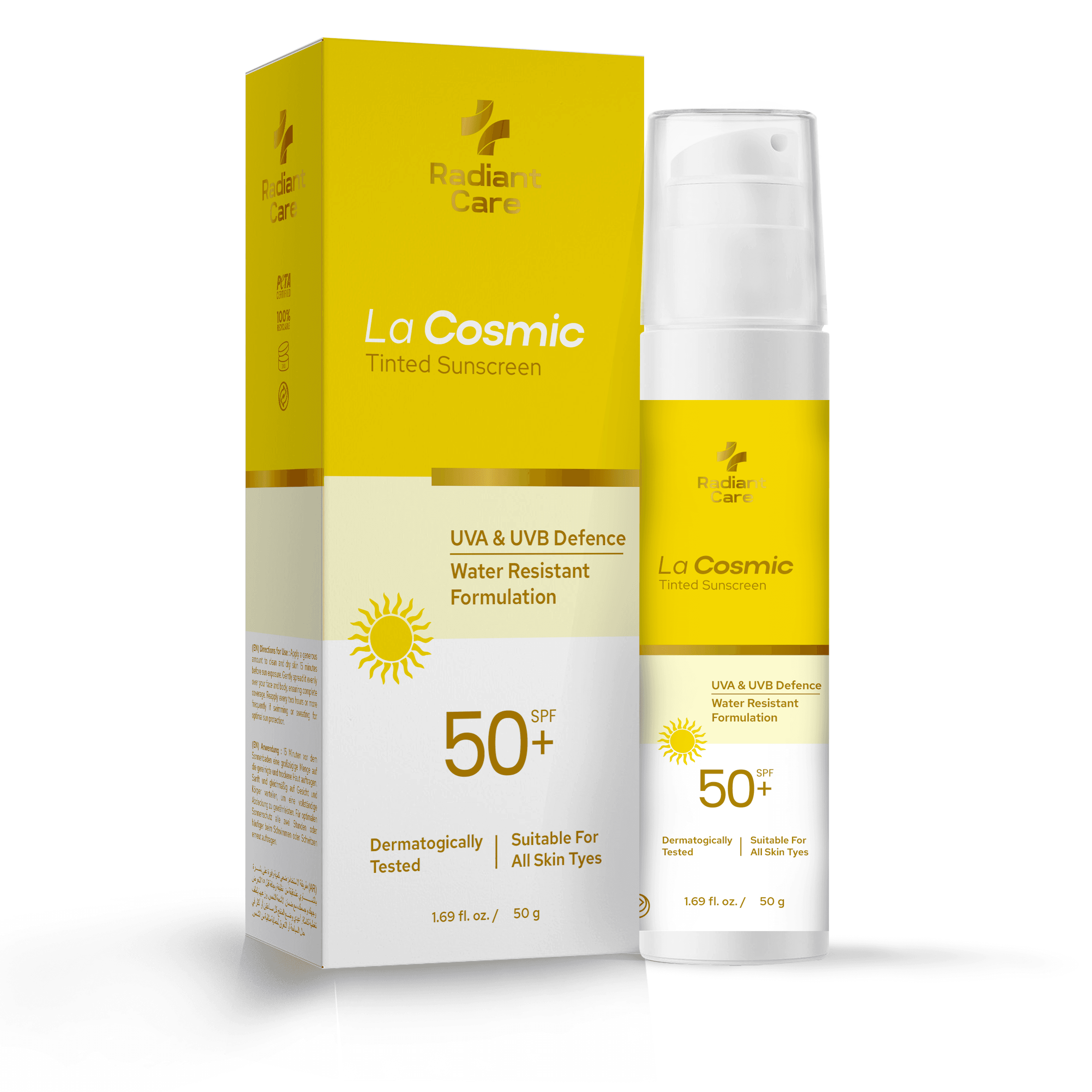 La Cosmic Ivory Tinted Sunscreen — SPF that matches your skin.